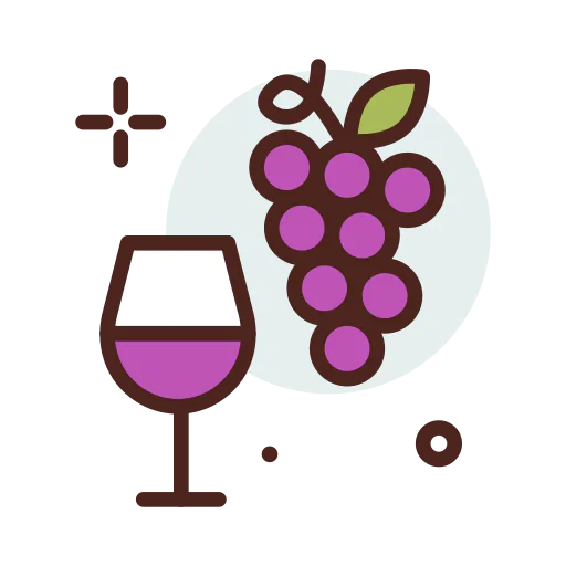 Grape wine icon