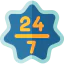 24/7 icon 64x64