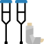 Crutches icon 64x64