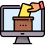 Online voting Symbol 64x64