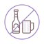 Alcohol prohibition icon 64x64