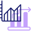 Bar chart icon 64x64