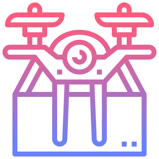 Drone delivery icon