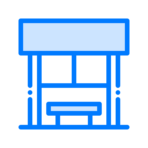 Bus stop icon