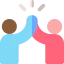 High five icon 64x64