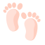 Baby feet icon 64x64