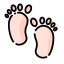 Baby feet icon 64x64