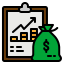 Business chart icon 64x64