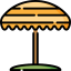 Sun umbrella icon 64x64