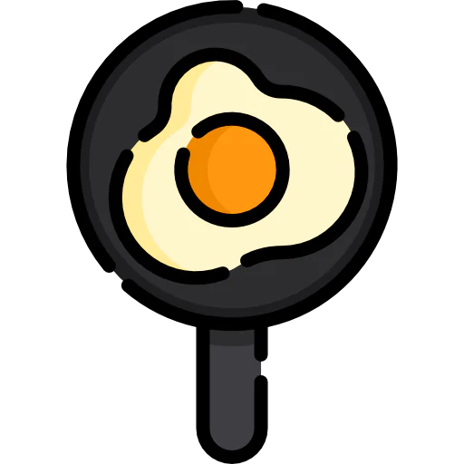 Fried egg Ikona