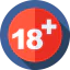 18 + icon 64x64