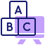 Abc block icon 64x64
