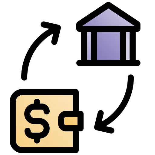 Money transaction icon