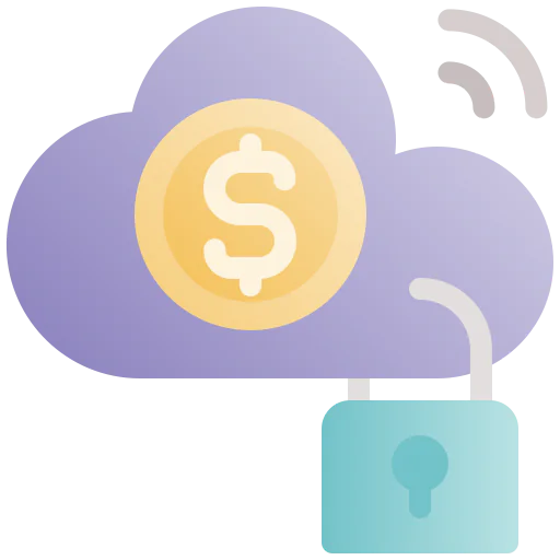 Cloud banking icon