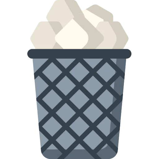 Trash bin icon