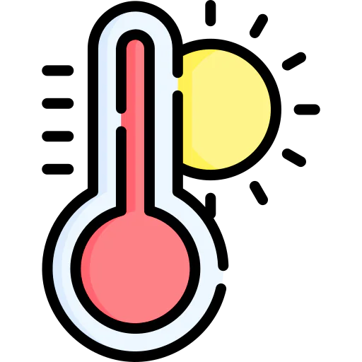 Global warming icon