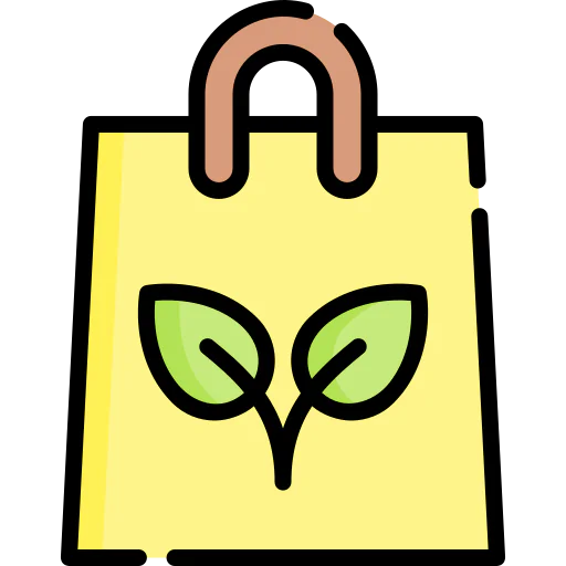 Organic bag icon