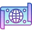 World map icon 64x64