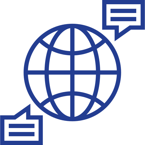 Global communication icon