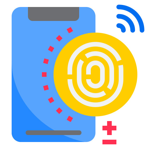 Fingerprint scan icon