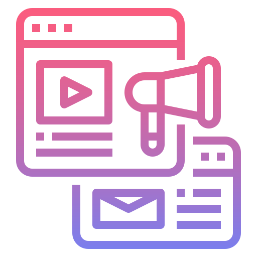 Online marketing ícono