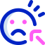 Sad face icon 64x64