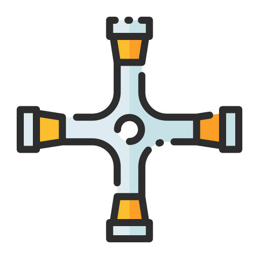 Cross wrench icon
