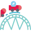 Roller coaster ícono 64x64