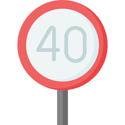 Speed limit icon