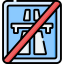 End motorway icon 64x64