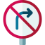 No turn right アイコン 64x64