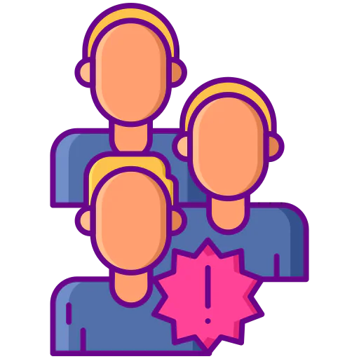 Avoid crowds icon