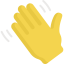 Waving hand icon 64x64