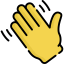 Waving hand 상 64x64