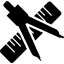 Compass and ruler for mathematics ícone 64x64