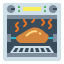 Roast chicken icon 64x64