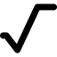 Square root mathematical symbol アイコン 64x64