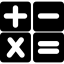 Calculator buttons interface symbol ícone 64x64