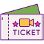 Movie ticket icon 64x64