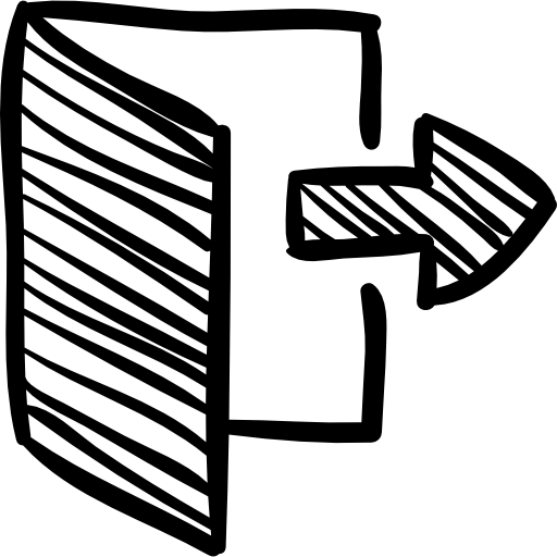 Logout sketch Symbol