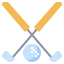 Golf clubs icon 64x64