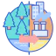 Climate change icon 64x64