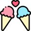 Ice cream cones icon 64x64