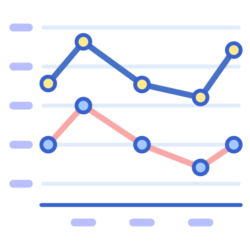 Line chart icon