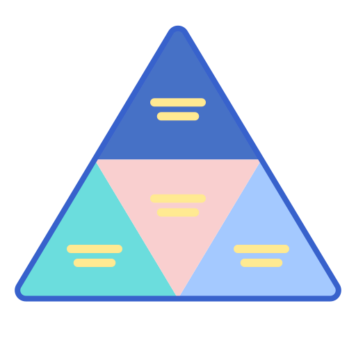 Pyramid chart ícono