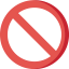 No stopping icon 64x64