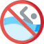 No swimming icon 64x64