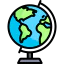 Earth globe icon 64x64