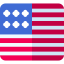 United states of america icon 64x64