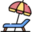 Sunbed icon 64x64